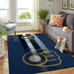 Milwaukee Brewers Mlb Area Rugs Living Room Carpet Team Logo Sports Rug Regtangle Carpet Floor Decor Home Decor 0