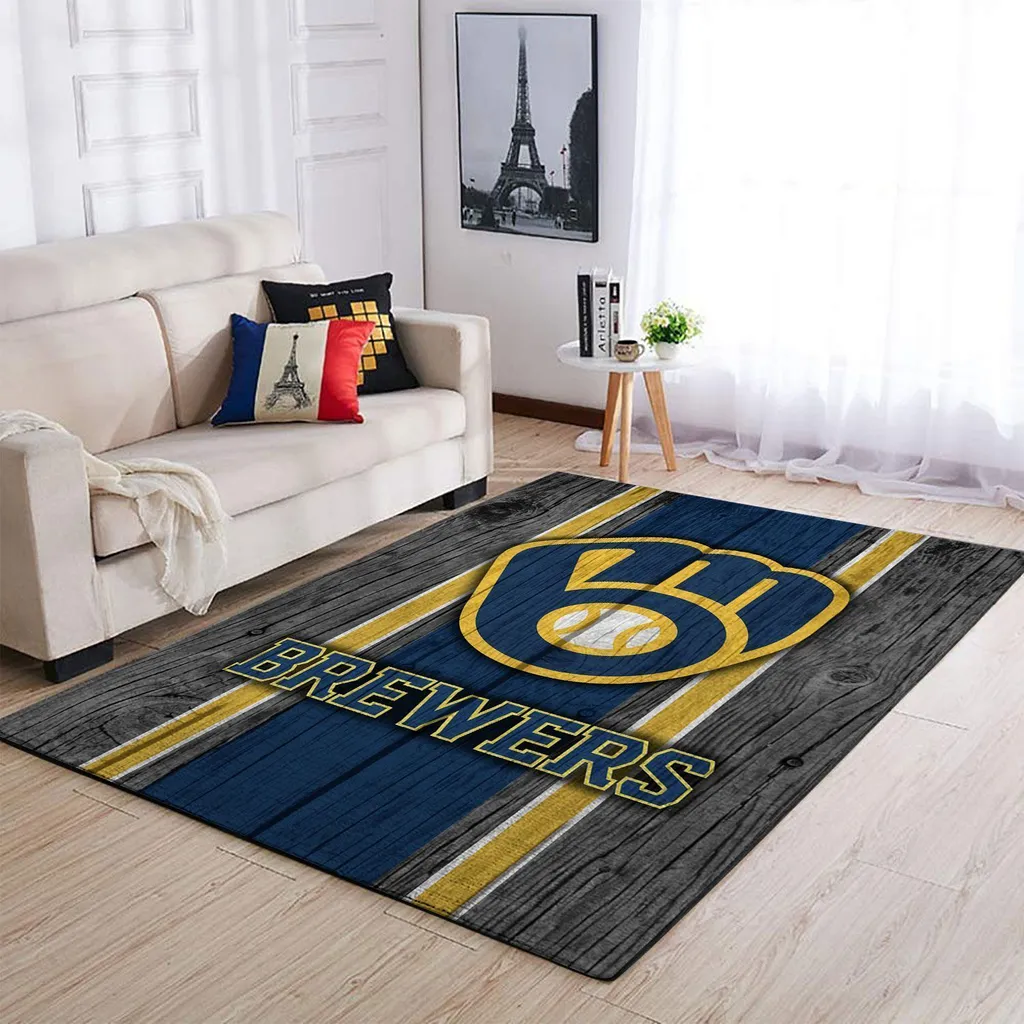 Milwaukee Brewers Mlb Team Logo Area Rugs Wooden Style Living Room Carpet Sports Rug Regtangle Carpet Floor Decor Home Decor 0 Milwaukee Brewers Mlb Team Logo Area Rugs Wooden Style Living Room Carpet Sports Rug Regtangle Carpet Floor Decor Home Decor 0