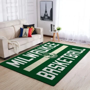 Milwaukee Bucks Area Rug Nba Basketball Team Logo Carpet Living Room Rugs Rug Regtangle Carpet Floor Decor Home Decor V4609 0