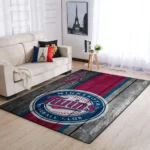 Minnesota Twins Mlb Team Logo Area Rugs Wooden Style Living Room Carpet Sports Rug Regtangle Carpet Floor Decor Home Decor 0