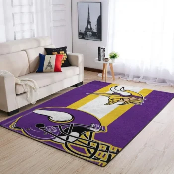 Minnesota Vikings Area Rug Nfl Team Logo Carpet Living Room Rug Regtangle Carpet Floor Decor Home Decor 0