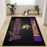 Minnesota Vikings Football Nfl 1 Area Rug Living Room And Bed Room Rug Rug Regtangle Carpet Floor Decor Home Decor 0
