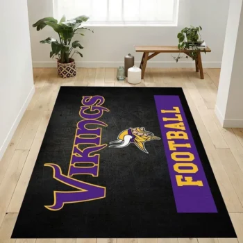 Minnesota Vikings Football Nfl 1 Area Rug Living Room And Bed Room Rug Rug Regtangle Carpet Floor Decor Home Decor 0