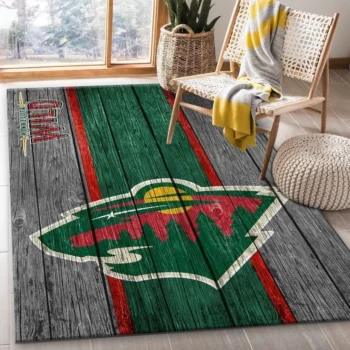 Minnesota Wild Nhl 1 Area Rug Living Room And Bed Room Rug Rug Regtangle Carpet Floor Decor Home Decor 0