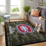 Montral Canadiens Nhl Area Rugs Camo Style Living Room Carpet Team Logo Home Rug Regtangle Carpet Floor Decor Home Decor 0