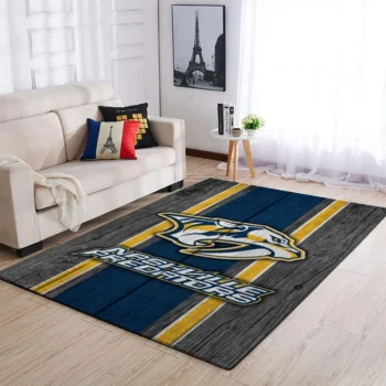 Nashville Predators Nhl Area Rugs Team Logo Living Room Carpet Sports Rug Regtangle Carpet Floor Decor Home Decor 0