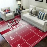 Ncaa Umass Minutemen Football Stadium Fbs Nice Gift Area Rug Living Room Rug Home Decor 0