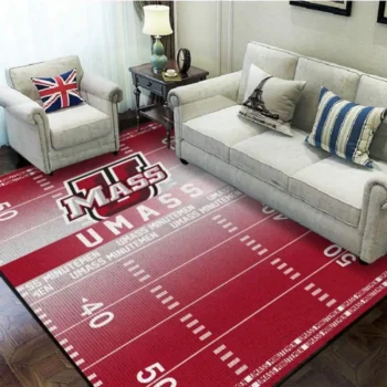 Ncaa Umass Minutemen Football Stadium Fbs Nice Gift Area Rug Living Room Rug Home Decor 0