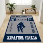 Nevada Wolfpack Ncaa Area Rug Living Room And Bed Room Rug Rug Regtangle Carpet Floor Decor Home Decor 0