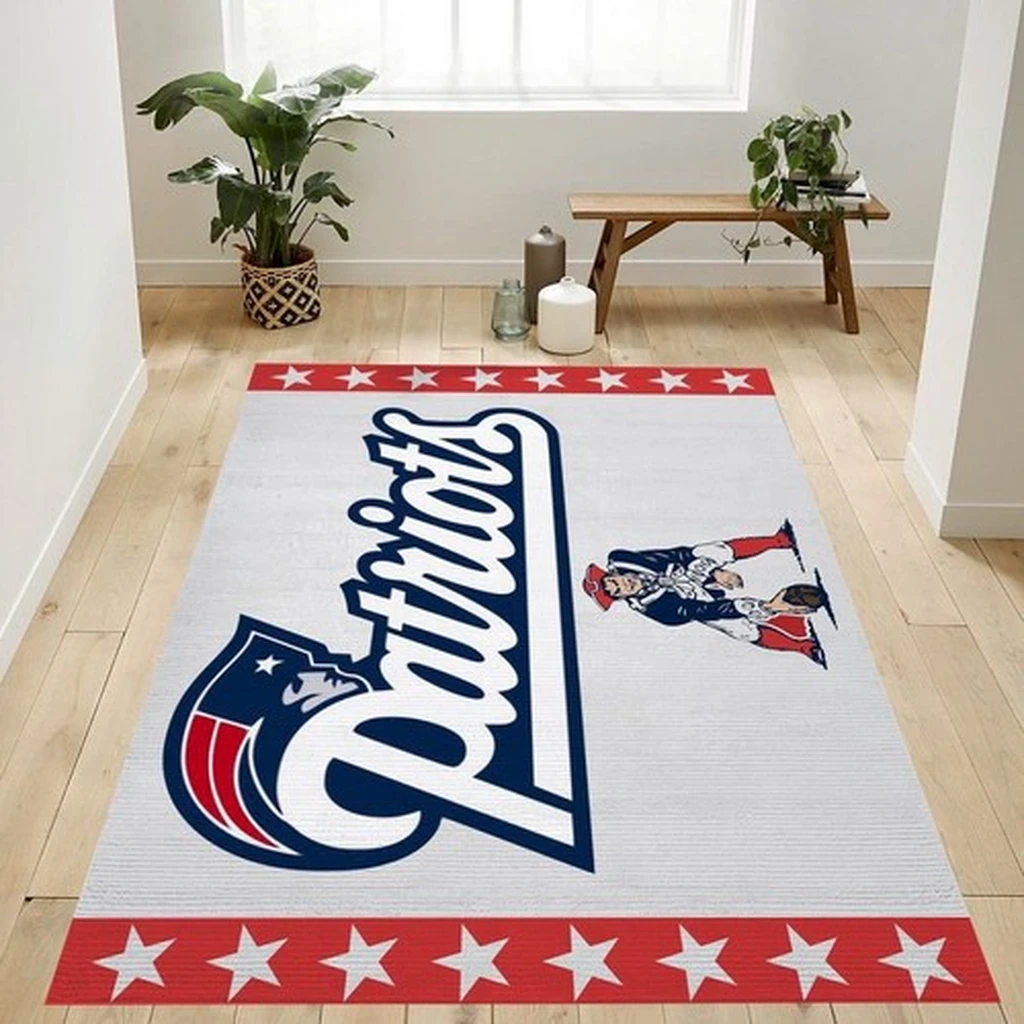 New England Patriots Retro Nfl Logo Area Rug For Gift Bedroom Rug Us G 0 New England Patriots Retro Nfl Logo Area Rug For Gift Bedroom Rug Us G 0