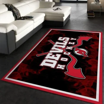 New Jersey Devils Nhl 1 Area Rug Living Room And Bed Room Rug Rug Regtangle Carpet Floor Decor Home Decor 0