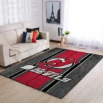 New Jersey Devils Nhl Area Rugs Team Logo Living Room Carpet Sports Rug Regtangle Carpet Floor Decor Home Decor 0