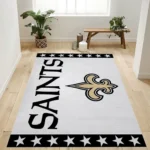 New Orleans Saints Banner Nfl Team Logo Rug Bedroom Rug Home Decor Flo 0