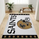New Orleans Saints Helmet Nfl Logo Area Rug For Gift Bedroom Rug Us Gi 0