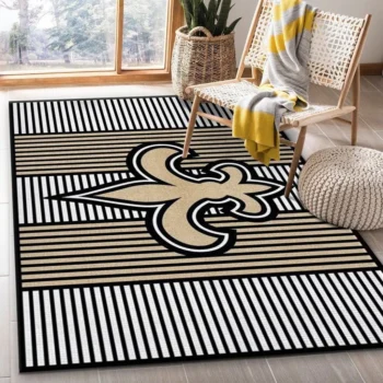 New Orleans Saints Nfl 1 Area Rug Living Room And Bed Room Rug Rug Regtangle Carpet Floor Decor Home Decor 0