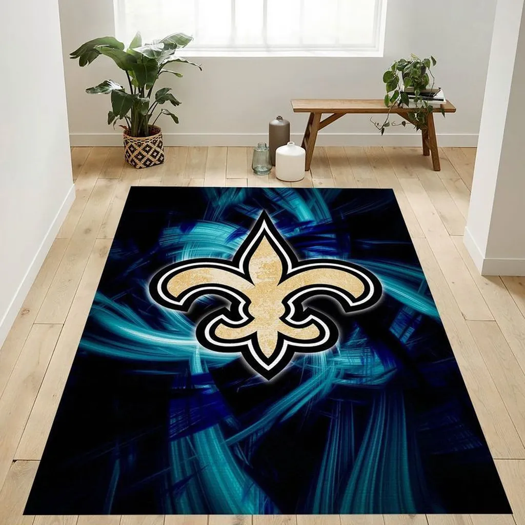 New Orleans Saints Nfl 10 Area Rug Living Room And Bed Room Rug Rug Regtangle Carpet Floor Decor Home Decor 0 New Orleans Saints Nfl 10 Area Rug Living Room And Bed Room Rug Rug Regtangle Carpet Floor Decor Home Decor 0