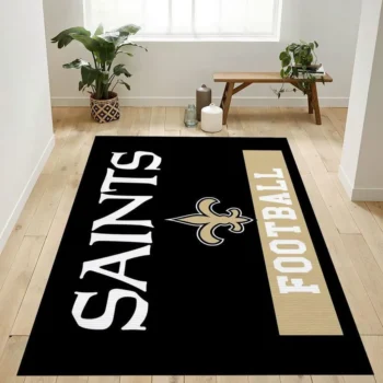 New Orleans Saints Nfl 11 Area Rug Living Room And Bed Room Rug Rug Regtangle Carpet Floor Decor Home Decor 0