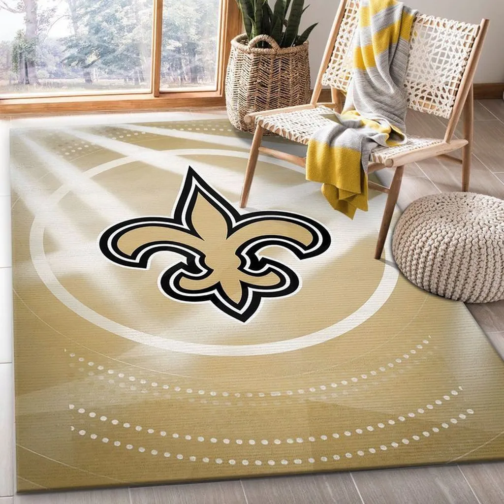 New Orleans Saints Nfl 12 Area Rug Living Room And Bed Room Rug Rug Regtangle Carpet Floor Decor Home Decor 0 New Orleans Saints Nfl 12 Area Rug Living Room And Bed Room Rug Rug Regtangle Carpet Floor Decor Home Decor 0