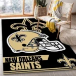 New Orleans Saints Nfl 15 Area Rug Living Room And Bed Room Rug Rug Regtangle Carpet Floor Decor Home Decor 0