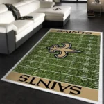 New Orleans Saints Nfl 16 Area Rug Living Room And Bed Room Rug Rug Regtangle Carpet Floor Decor Home Decor 0