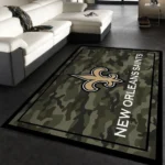 New Orleans Saints Nfl 17 Area Rug Living Room And Bed Room Rug Rug Regtangle Carpet Floor Decor Home Decor 0