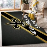 New Orleans Saints Nfl 4 Area Rug Living Room And Bed Room Rug Rug Regtangle Carpet Floor Decor Home Decor 0
