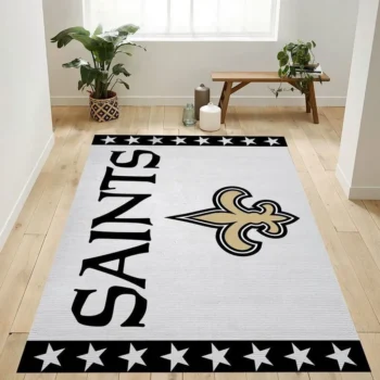 New Orleans Saints Nfl 5 Area Rug Living Room And Bed Room Rug Rug Regtangle Carpet Floor Decor Home Decor 0