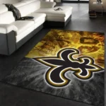 New Orleans Saints Nfl 7 Area Rug Living Room And Bed Room Rug Rug Regtangle Carpet Floor Decor Home Decor 0