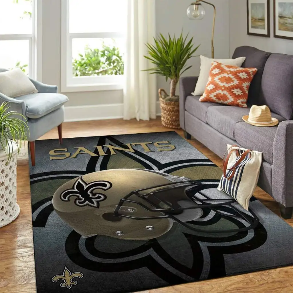 New Orleans Saints Nfl Area Rugs Team Helmet Living Room Carpet Sports Rug Regtangle Carpet Floor Decor Home Decor 0 New Orleans Saints Nfl Area Rugs Team Helmet Living Room Carpet Sports Rug Regtangle Carpet Floor Decor Home Decor 0