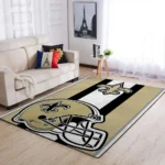 New Orleans Saints Nfl Area Rugs Team Logo Helmet Living Room Carpet Sports Rug Regtangle Carpet Floor Decor Home Decor 0