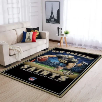 New Orleans Saints Nfl Team Pride Rectangle Area Rug Area Rug Living Room Carpet Rug Regtangle Carpet Floor Decor Home Decor 0