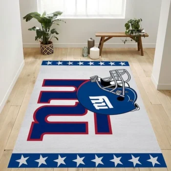 New York Giants Helmet Nfl Logo Area Rug For Gift Bedroom Rug Us Gift 0