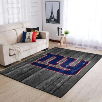 New York Giants Nfl Area Rugs Football Living Room Carpet Team Logo Wooden Home Rug Regtangle Carpet Floor Decor Home Decor 0