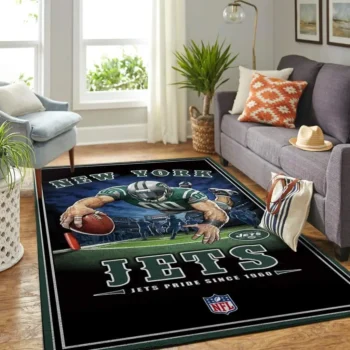 New York Jets Nfl Team Pride Rectangle Area Rug Area Rug Living Room Carpet Rug Regtangle Carpet Floor Decor Home Decor 0