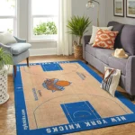 New York Knicks Court Area Rug Nba Basketball Team Logo Carpet Living Room Rugs Rug Regtangle Carpet Floor Decor Home Decor 0