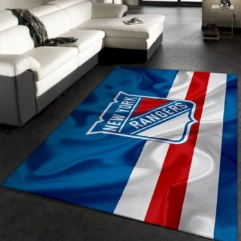 New York Rangers Logo Nhl Fn110210 Hockey Area Rug Floor Decor The Us 0