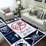 New York Yankees Area Rug Mlb Baseball Team Logo Carpet Living Room Rugs Rug Regtangle Carpet Floor Decor Home Decor V476 0