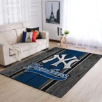 New York Yankees Mlb Team Logo Area Rugs Wooden Style Living Room Carpet Sports Rug Regtangle Carpet Floor Decor Home Decor 0