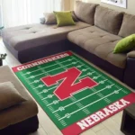 Nfl Team Nebraska Cornhuskers Home Field Area Rug Sport Home Decor Homebeautyus Rug Regtangle Carpet Floor Decor Home Decor 0