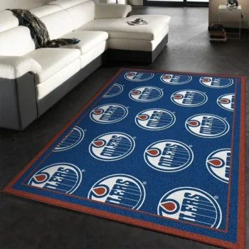 Nhl Repeat Edmonton Oilers Area Rug Living Room And Bed Room Rug Rug Regtangle Carpet Floor Decor Home Decor 0