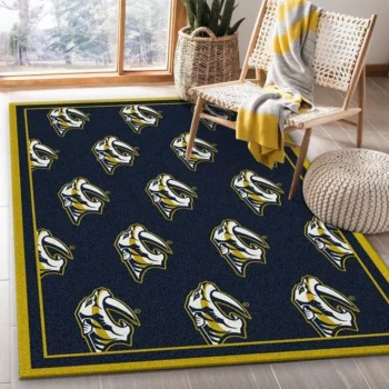 Nhl Repeat Nashville Predators Area Rug Living Room And Bed Room Rug Rug Regtangle Carpet Floor Decor Home Decor 0