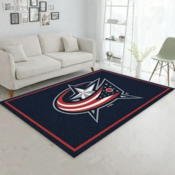Nhl Spirit Columbus Bluejackets 1 Area Rug Living Room And Bed Room Rug Rug Regtangle Carpet Floor Decor Home Decor 0