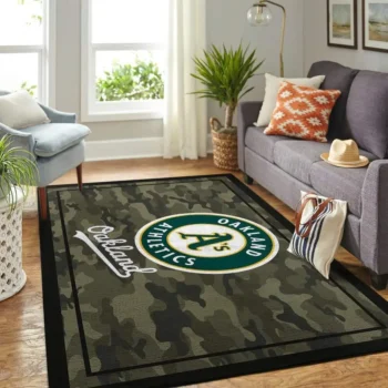 Oakland Athletics Mlb Area Rugs Camo Style Living Room Carpet Team Logo Home Rug Regtangle Carpet Floor Decor Home Decor 0
