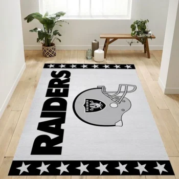 Oakland Raiders 3 Banner Nfl Team Logo Rug Bedroom Rug Us Gift Decor 0