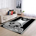 Oakland Raiders Nfl Area Rugs Team Logo Helmet Living Room Carpet Sports Rug Regtangle Carpet Floor Decor Home Decor 0