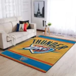 Oklahoma City Thunder Nba Area Rugs Team Logo Living Room Carpet Sports Rug Regtangle Carpet Floor Decor Home Decor 0