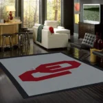 Oklahoma Sooners Area Rug Football Team Logo Carpet Living Room Rugs Rug Regtangle Carpet Floor Decor Home Decor V8336 0