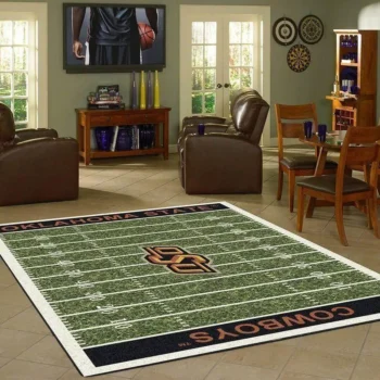 Oklahoma State Cowboys Home Field Area Rug Football Team Logo Carpet Living Room Rugs Rug Regtangle Carpet Floor Decor Home Decor V17241 0