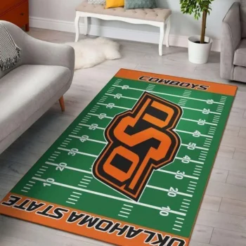Oklahoma State Cowboys Home Field Area Rug Football Team Logo Carpet Living Room Rugs Rug Regtangle Carpet Floor Decor Home Decor V17242 0