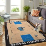 Orlando Magic Court Area Rug Nba Basketball Team Logo Carpet Living Room Rugs Rug Regtangle Carpet Floor Decor Home Decor 0